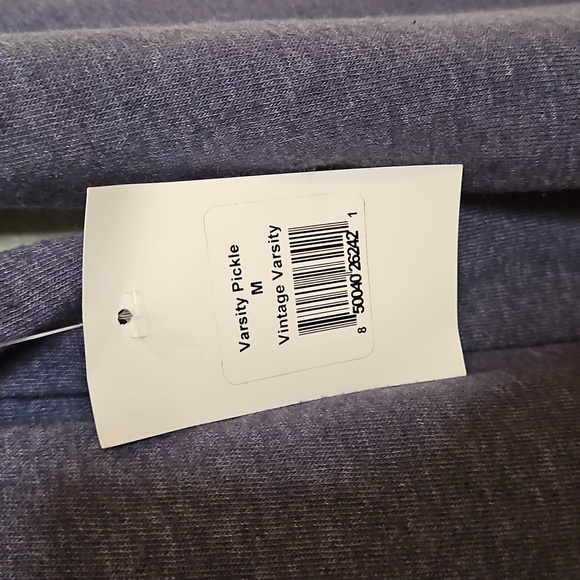 NWT Pickleball Crew Neck Sweatshirt Unisex Oversized Varsity Pickle Sweater M - Picture 4 of 6